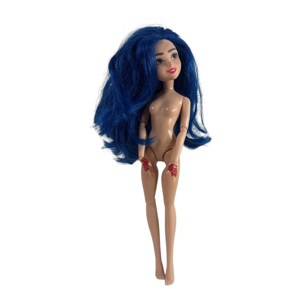 Disney Descendants Evie Doll Blue Hair Articulated Fashion Doll No Clothes